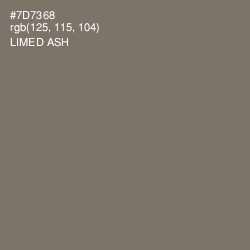 #7D7368 - Limed Ash Color Image
